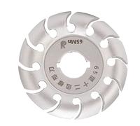 Grinder Shaping Disc Stainless Steel 12 Teeth Carving Disc for Angle Grinders Wood Rubber (Silver)