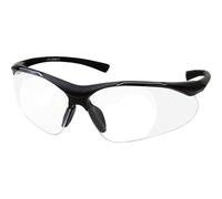 grinderPUNCH Full Lens Magnification Safety Glasses with Black Frame | Clear Lens | | Magnifying Reading Eyewear (+1.50 Diopter)
