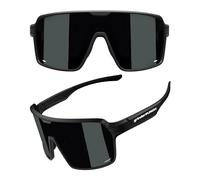 grinderPUNCH Polarized Sports Sunglasses for Men Women UV Protection Shades for Baseball Running Cycling Skiing & Pickleball - Black