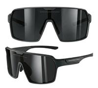 grinderPUNCH Polarized Sports Sunglasses Men Women Cycling Fishing UV400 | Polarized UV400 Wrap Around Sport Shield, Regular and XL Sizes, for Cycling Fishing Baseball Running, Men and Women