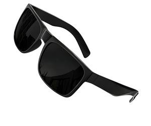 grinderPUNCH XL Large Face Polarized Sunglasses Big Heads Wide Face, Extra Wide Oversized Sunglasses for Driving Glasses (Polarized Black Lens/Glossy Frame)