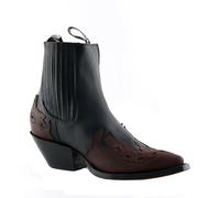 Grinders Arizona Lo Unisex Leather Biker Boots Cuban Heel Cowboy Boots