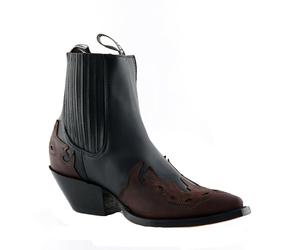 Grinders Arizona Lo Unisex Leather Biker Boots Cuban Heel Cowboy Boots