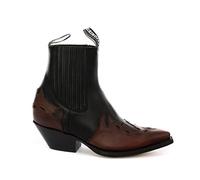 Grinders Arizona Lo Unisex Leather Cuban Heel Cowboy Boots Black 11