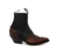 Grinders Arizona Lo Unisex Leather Cuban Heel Cowboy Boots Black 11