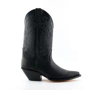 Grinders Black Leather Western Cowboy Boots-Buffalo - Black - UK 7 | EU 41 | US 9.5
