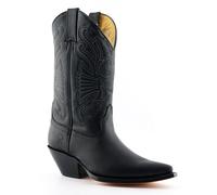 MENS GRINDERS BUFFALO BROWN LEATHER COWBOY WESTERN TALL POINTED BOOTS-UK 12 (EU 46)