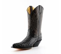 Grinders Carolina CROC Brown Leather Crocodile Tail Boot Cowboy Western Boots