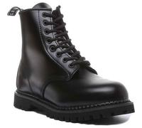 Grinders Cedric CS Mens Black Leather 8 Eye Derby Ankle Boots Size 7-13