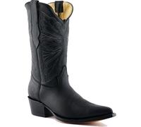 Grinders Dallas Womens Ladies Tall Hi Western Cowboy Boots Black Size UK 3-8