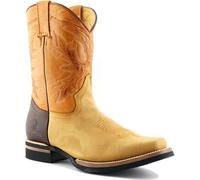 Grinders El Paso Mens Womens Brown Pull On Cowboy Western Boots Size 2-12