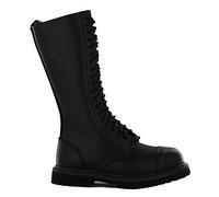 Grinders Hawk King Black 20 Hole Men's Ladies Safety Cap Steel Toe Boots Leather (UK 11 / EU 45)