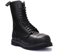 Grinders Herald 14 Eyelet Black Mens Boots
