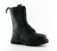 Grinders Herald CS Derby Black Unisex 14 Holes Casual Style High Quality Boots