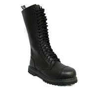 Grinders King Black Mens Unisex Safety Steel Toe Cap Military Punk Boots