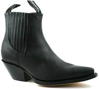 Grinders Mens Black Mustang Slip On Cowboy Western Chelsea Ankle Boot 45
