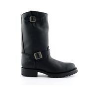 Grinders Mens Black Western Combat Leather Boots- Wild One - Black - UK 8 | EU 42 | US 10