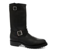 Grinders Mens Black Western Combat Leather Boots- Wild One - Size EU 43