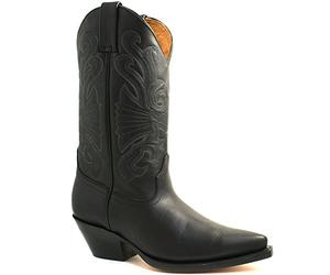 Grinders Mens Buffalo Cowboy Boots BUF-BLA-44 Black 10 UK, 44 EU