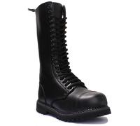 Grinders Mens King CS Derby Black Leather Boots 8 UK