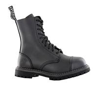 GRINDERS Mens Womens Hunter Stag Black Laceup Leather Combat Uniform Boots New (UK 12/EU 46)