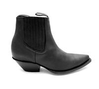 Grinders Mustang Black Mens Cowboy Ankle Boots, Oily Full Black, 9 UK
