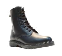 Grinders New Cedric Men's Black Boot 8 Eyelet Derby Lace Non Safety Real Leather Boots (10 UK / 44 EU)