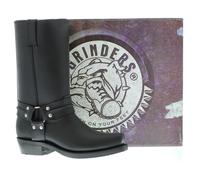 Grinders Renegade Hi Black Unisex Leather Boot Cowboy Western Bikers High Boots 8