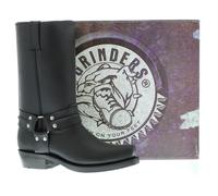 Grinders Renegade Hi Black Unisex Leather Boot Cowboy Western Bikers High Boots 11