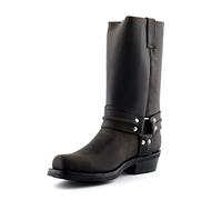 Grinders Renegade Hi Brown Unisex Leather Boot Cowboy Western Bikers High Boots