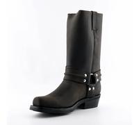 Grinders Renegade Hi Brown Unisex Leather Boot Cowboy Western Bikers High Boots
