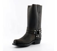 Grinders Renegade Hi Brown Unisex Leather Boot Cowboy Western Bikers High Boots