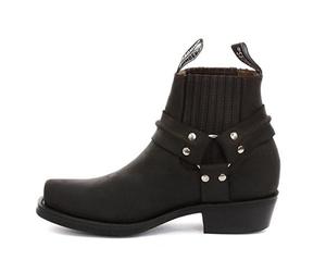 Grinders Renegade Lo Harness Brown Unisex Leather Boot Cowboy Western Bikers Boots 9