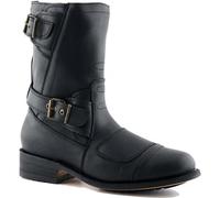 Grinders Route 66 Mens Womens Black Biker Boots Size 3-12
