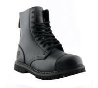 Grinders Stag CS Black Boots Safety Steel Toe Cap 10 Eye Hole Military Punk