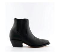 Grinders Unisex Black Western Ankle Boots- Maverick - Black - UK 9 | EU 43 | US 10.5