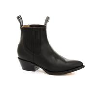 Grinders Unisex Black Western Ankle Boots- Maverick - Size EU 43