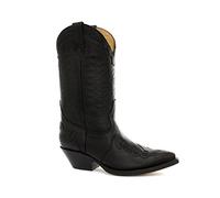 Grinders Womens Arizona Black Real Premium Ridding Leather Boot Cowboy Western Pointed Toe Boots Fashion Stylish Hand Crafted Shoes (4 UK / 37 EU)