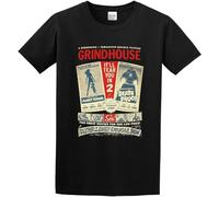 Grindhouse Double Feature Planet Terror Death Proof Men's T-Shirt Casual Tee Summer Fashion Tops Clothing Size M Black