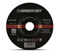 Grinding Discs Pack of 5, Ø 115 x 6mm for Cutting or Angle Grinder | Abrasive Mop Discs for Steel & Non-Ferrous Metal