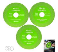 Grinding Discs, Tile for Angle Grinder, Professional Cutting Disc for Metal and Porcelain, 100 x 22.23 x 15 mm, 3-Piece Set