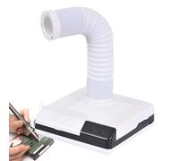Grinding Dust Suction Machine - Mini Solder Fume Extractor with LED Light, Bench Top Solder Smoke Absorber and Nail Dust Collector for Polishing