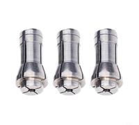 Grinding Machine Replacement Parts, 3pcs Alloy Clamping Collet for Rotary Tool, Engraving Chuck Set 3mm/6mm, Compatible with Type Tools(6mm)