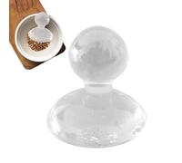 Grinding Pestle, Flat Bottom Frosted, Crystal Smooth, Chinese Medicine Oil Crafted, Painting Pestle For Food, Herbs, Coffee & Watercolor Pigment Mixing Glass Grinder, 1pc
