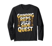 Grinding Reps Like It’s A Side Quest Gamer Gym Long Sleeve T-Shirt