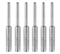 Grinding Stone File, 4.8mm Drill Grinding Stone File, Titanium Plated Chainsaw Diamond Chainsaw Sharpener Burr Grinding Stone File for Precise Quick Easy Sharpening of Chain Saw Blade