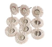 Grinding wheel, 38mm Stainless Steel Wire Brass Mini Brush Rotary Tool for Drill Polishing Grinding Wheel T-Shaped Small Accessories(Gold)