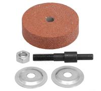 Grinding Wheel Adapter Set for Electric Drills - 8mm Shank, 70x20x10mm Polishing & Buffing Wheels (Brown Corundum), Compatible with Stainless Steel, Aluminum,(Orange)