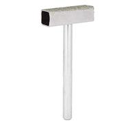 Grinding Wheel Dresser, 8mm Shank Handle 45mm Width Diamond Coated Flat Area, 8010-02 Dressing Stone Abrasive Grinder Tool for Truing Grinding & Deburring Wheels