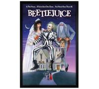 Grindstore Beetlejuice One Sheet Maxi Poster - Black Wooden Framed - Framed Poster Print, Wall Decor/Art, Home Gift Idea, For Living Room, Bedroom, Home or Office Display
